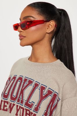 Hit The Streets Sunglasses - Orange sold by Fashion Nova