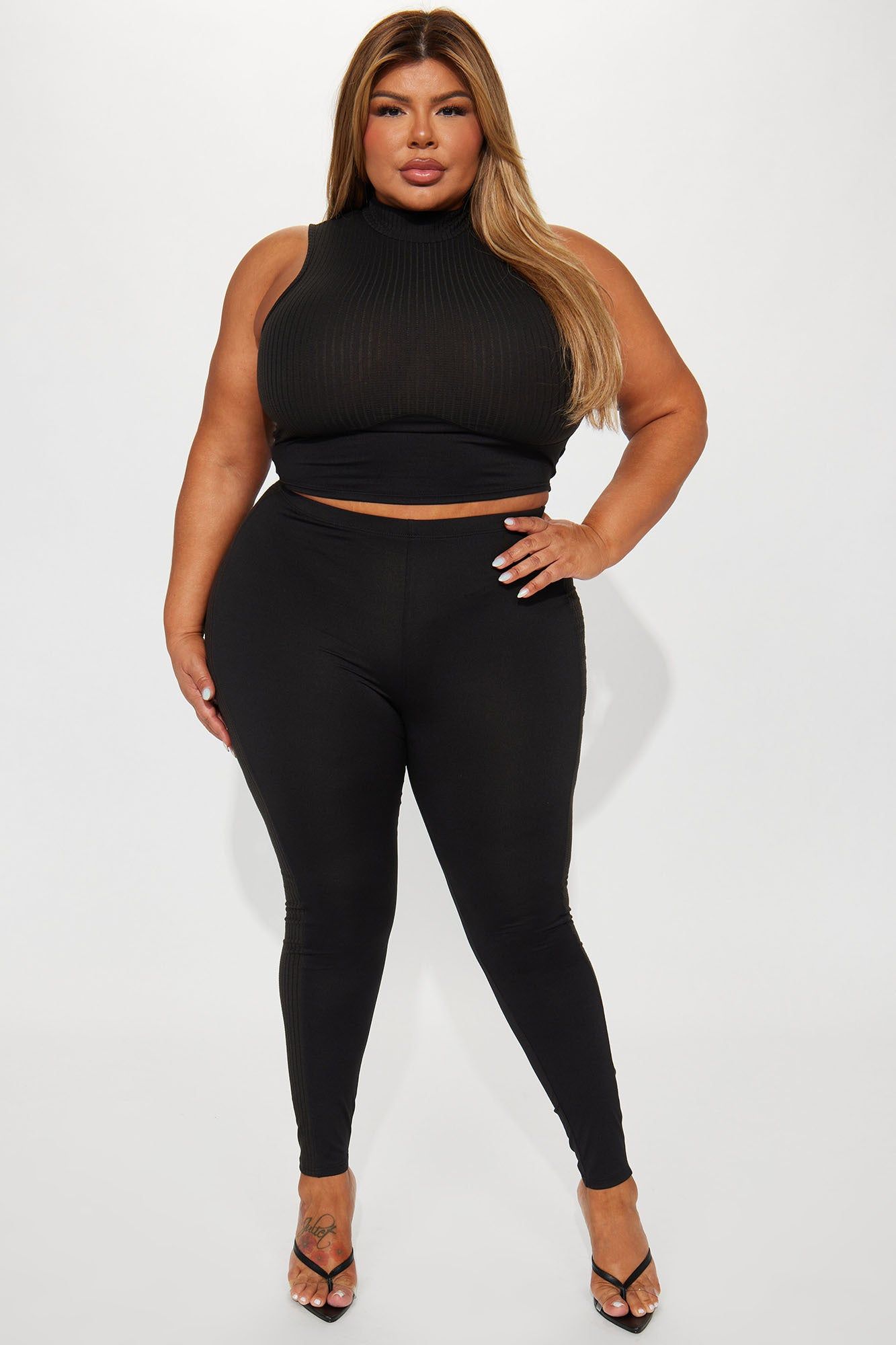 Strong Feelings Legging Set - Black sold by Fashion Nova product image thumbnail 4