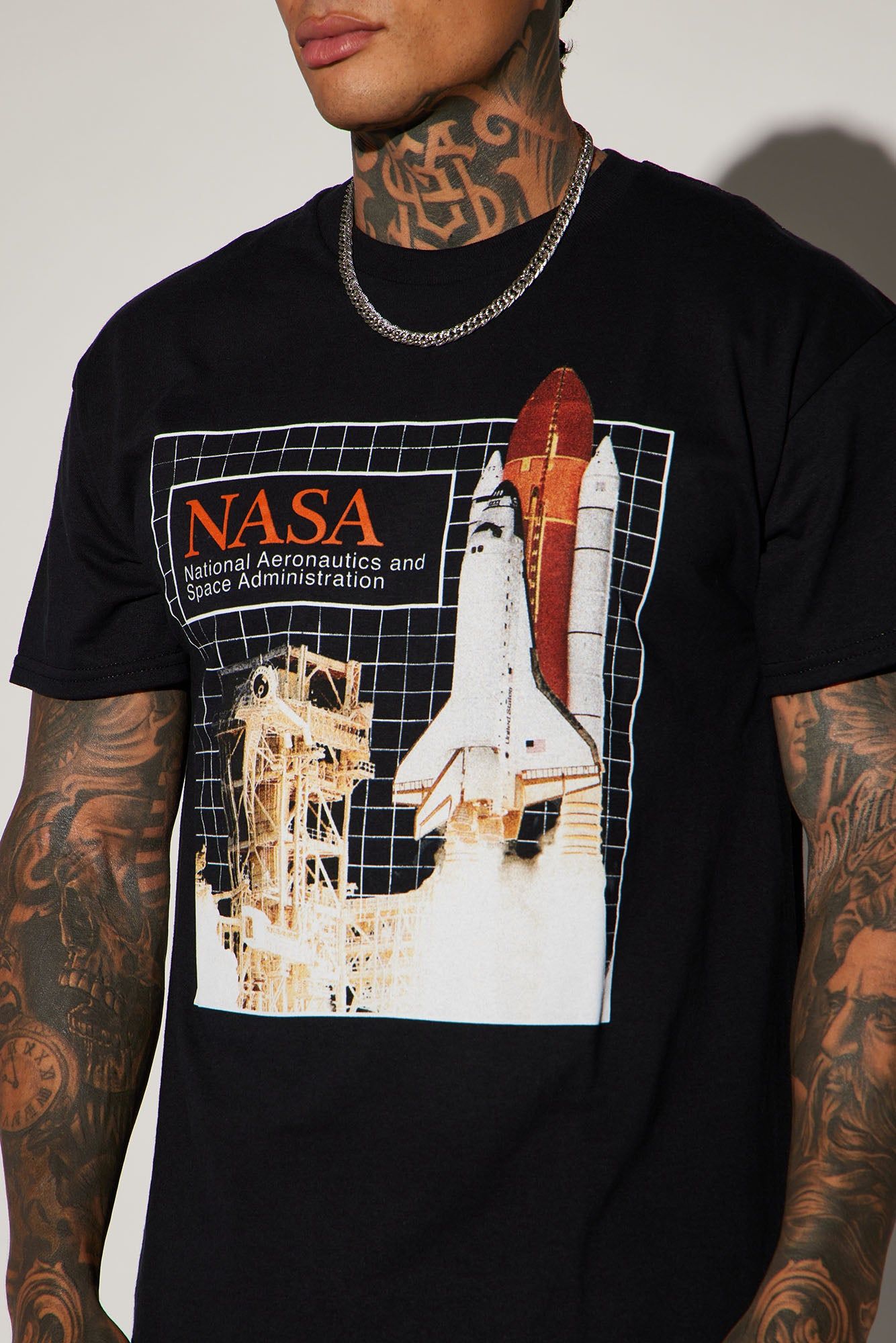 NASA Launch Site Short Sleeve Tee - Black sold by Fashion Nova product image thumbnail 3