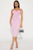 Khristina Denim Midi Dress - Pink sold by Fashion Nova