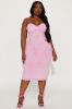 Khristina Denim Midi Dress - Pink sold by Fashion Nova