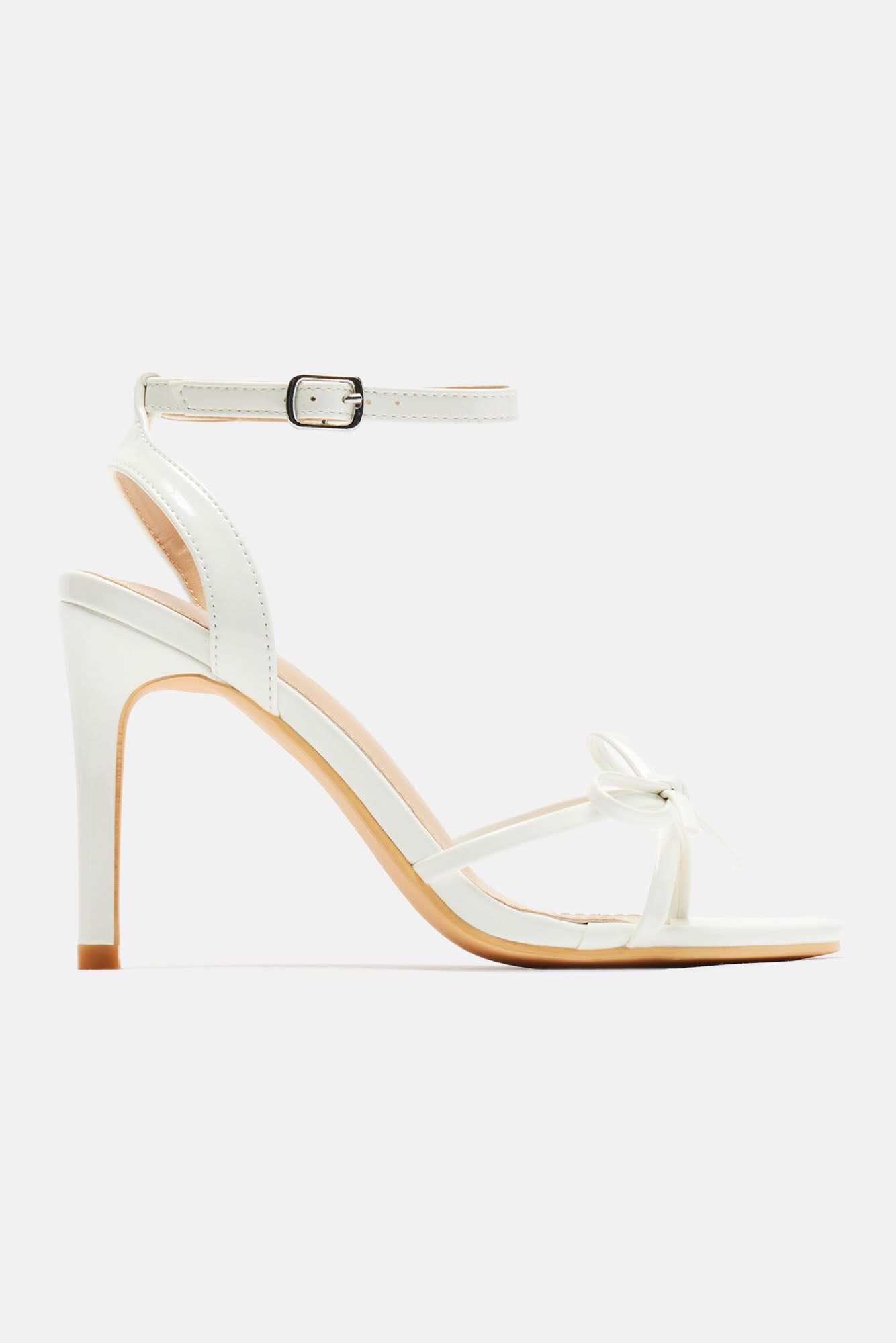 Eden Heeled Sandals - White sold by Fashion Nova product image thumbnail 4