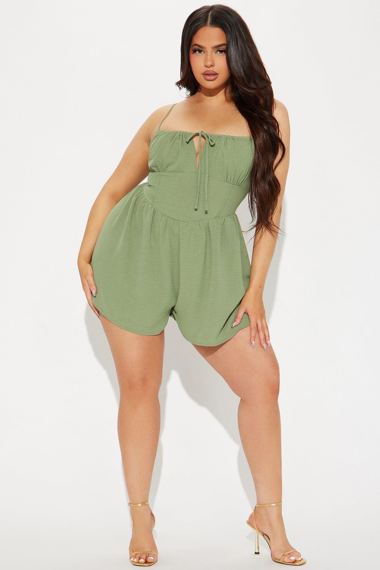 The Love Galore Romper - Sage sold by Fashion Nova product image thumbnail 4