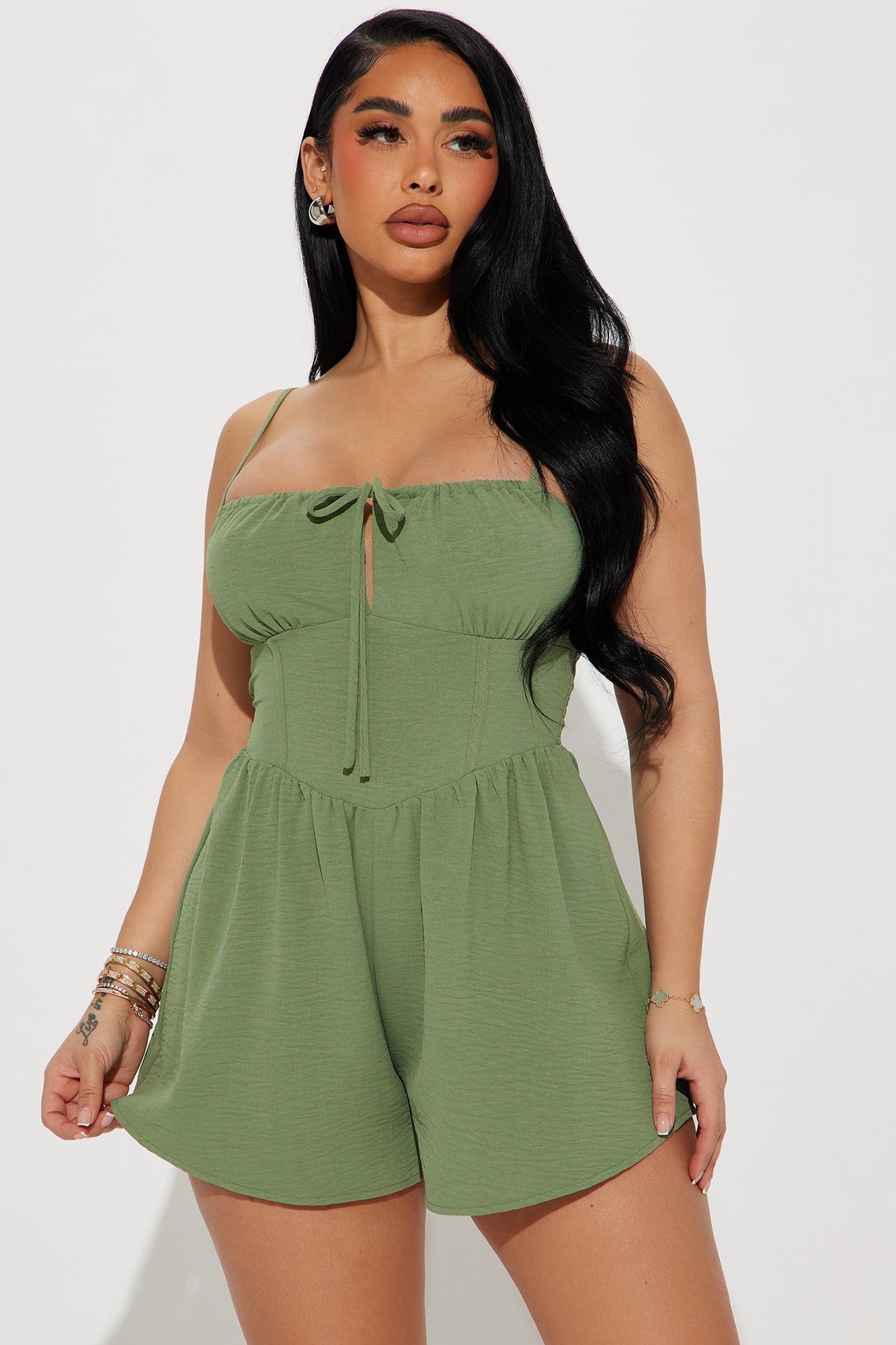 The Love Galore Romper - Sage sold by Fashion Nova product image thumbnail 2