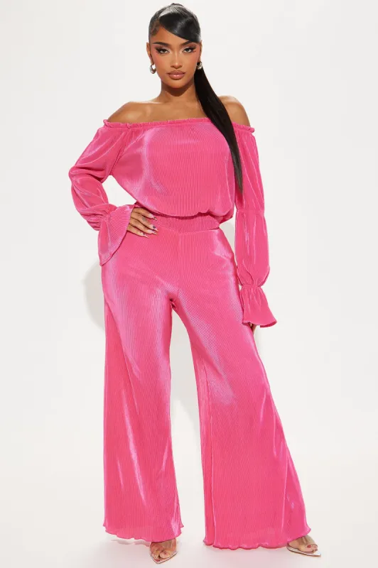 Jasleney Jumpsuit - Fuchsia sold by Fashion Nova