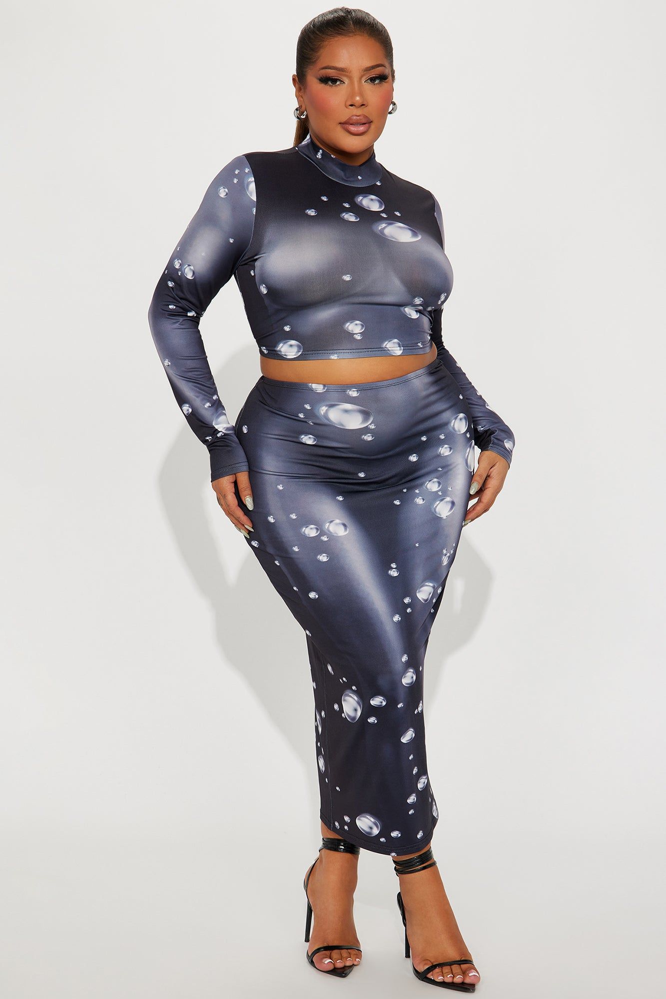 Bubbling Up Skirt Set - Black/combo sold by Fashion Nova product image thumbnail 5