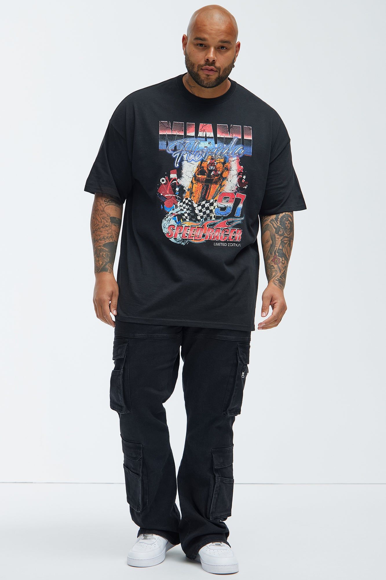 Miami Speed Racer Short Sleeve Tee - Black sold by Fashion Nova product image thumbnail 5