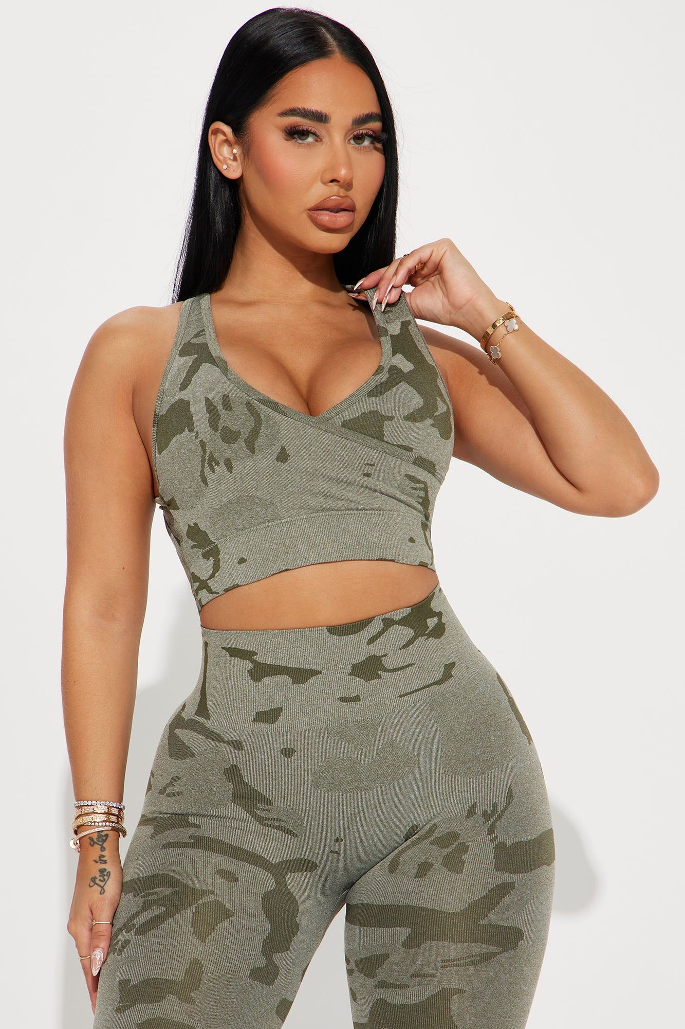Anything Is Possible Active Set - Olive sold by Fashion Nova product image thumbnail 2
