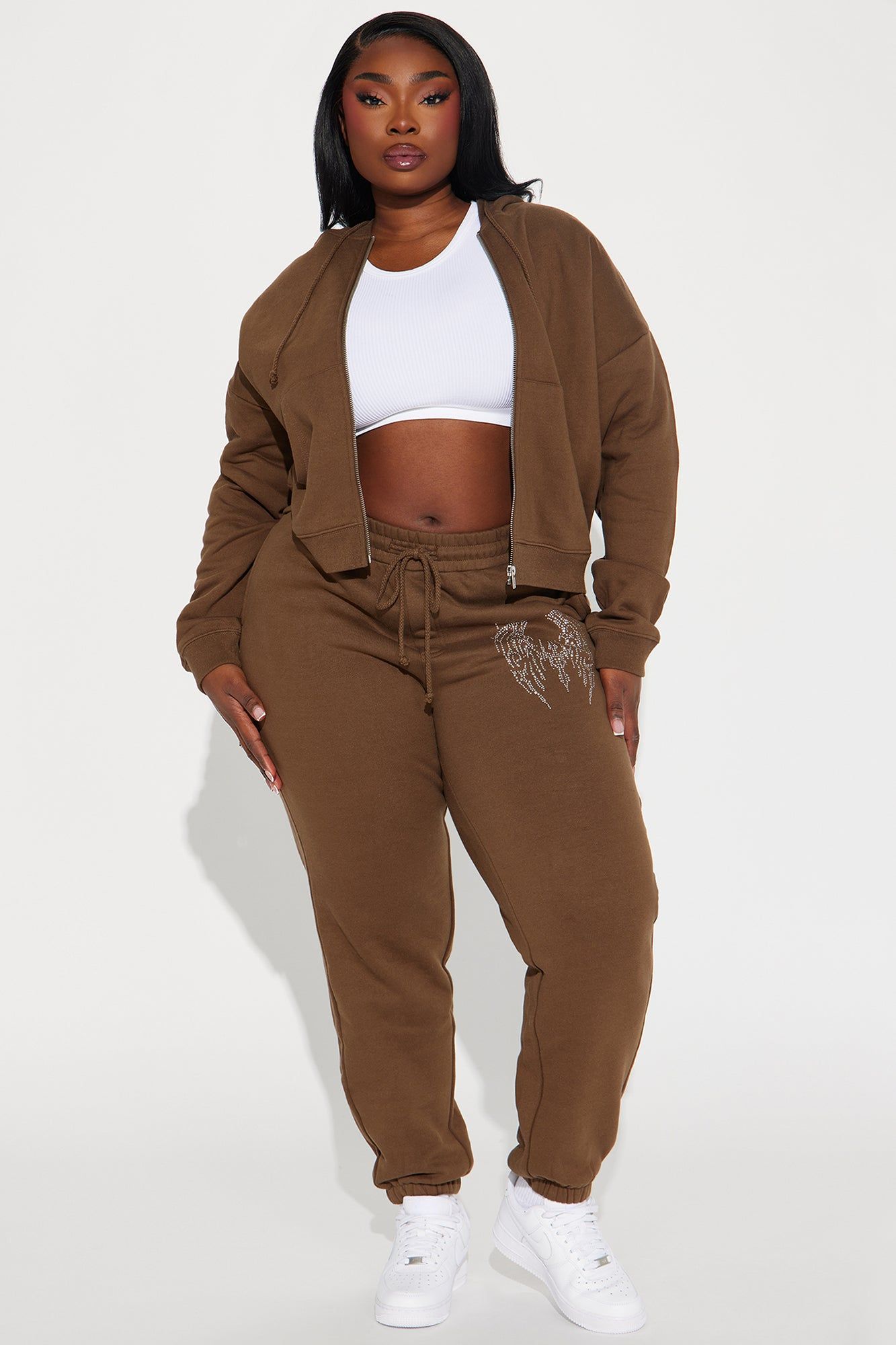 Angel Wings Sweatsuit - Brown sold by Fashion Nova product image thumbnail 5
