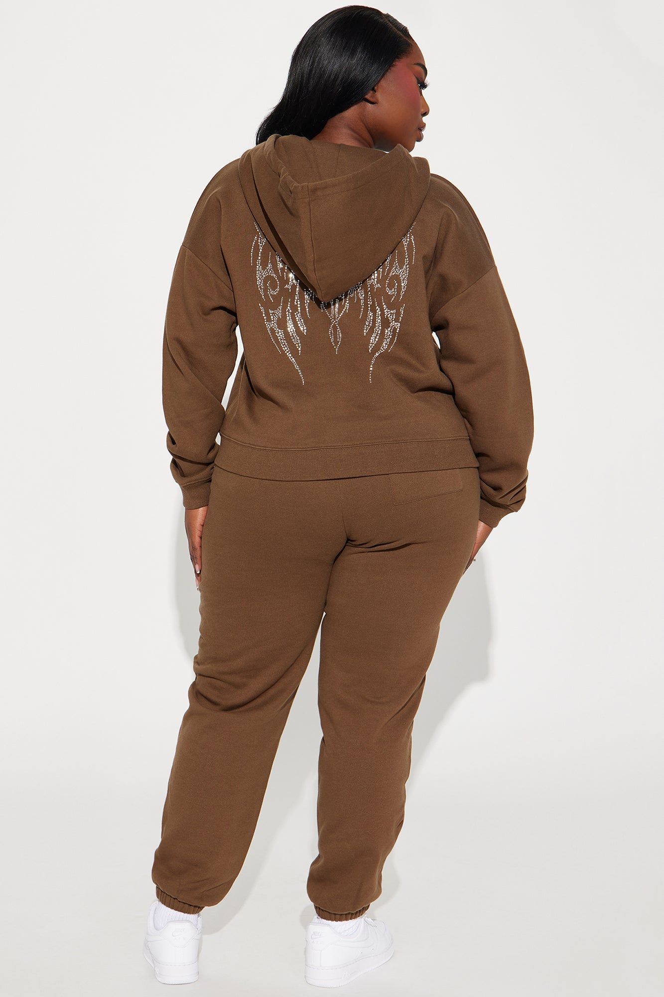 Angel Wings Sweatsuit - Brown sold by Fashion Nova product image thumbnail 8
