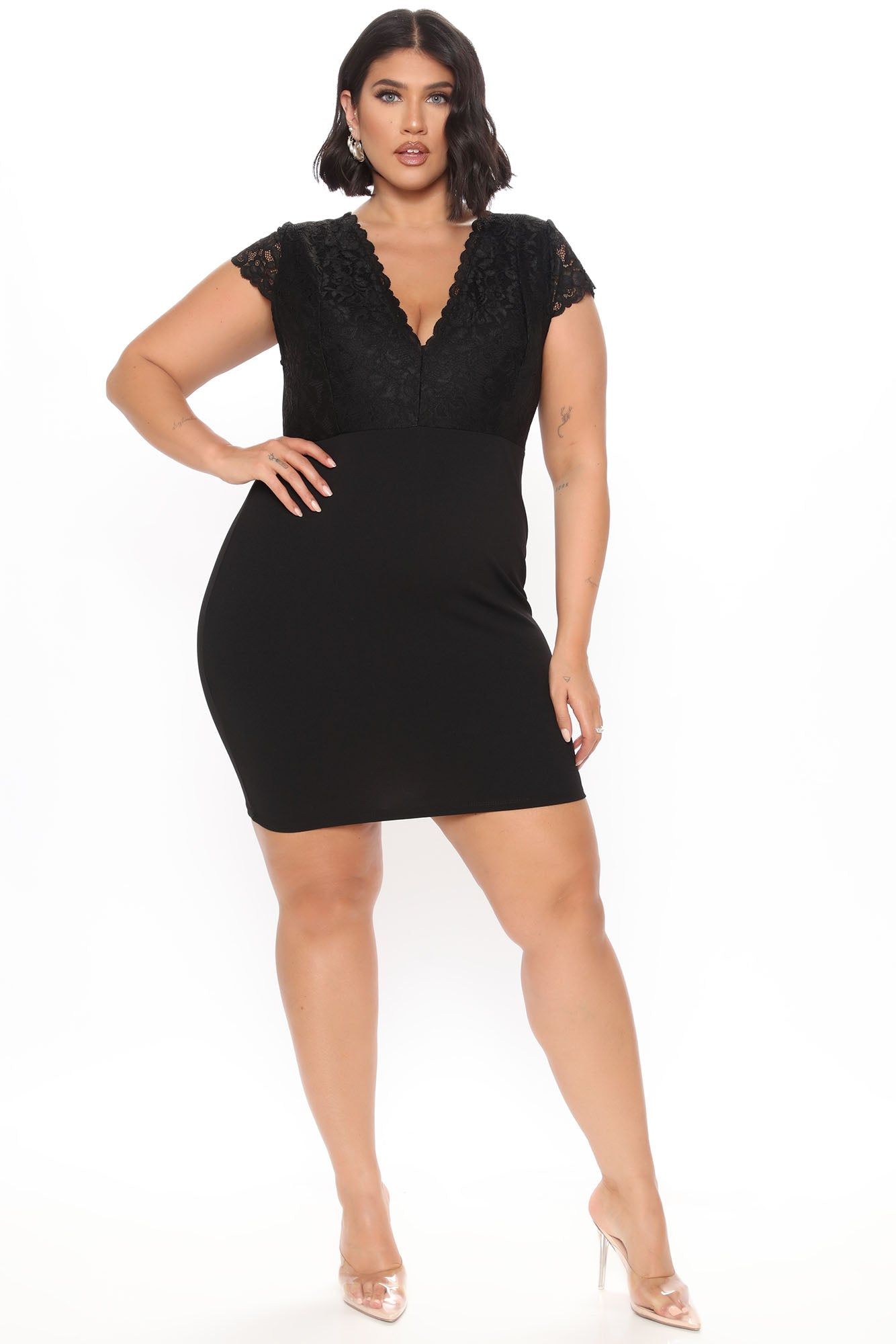 Keep Dancing Mini Dress - Black sold by Fashion Nova