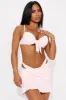 Levana Bra Cup 3 Piece Bikini Set - Pink sold by Fashion Nova