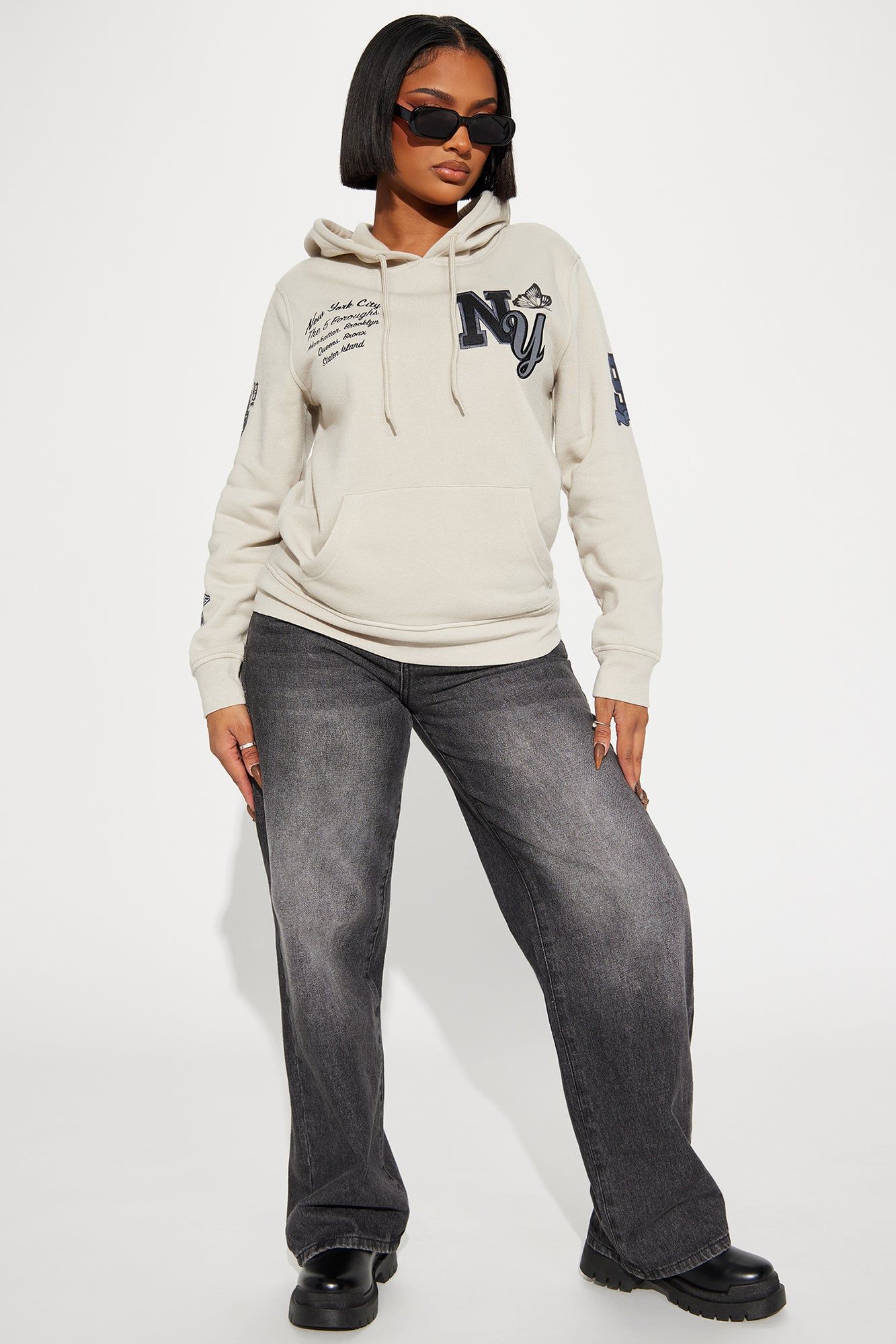 NY Butterfly Hoodie - Sand sold by Fashion Nova product image thumbnail 2