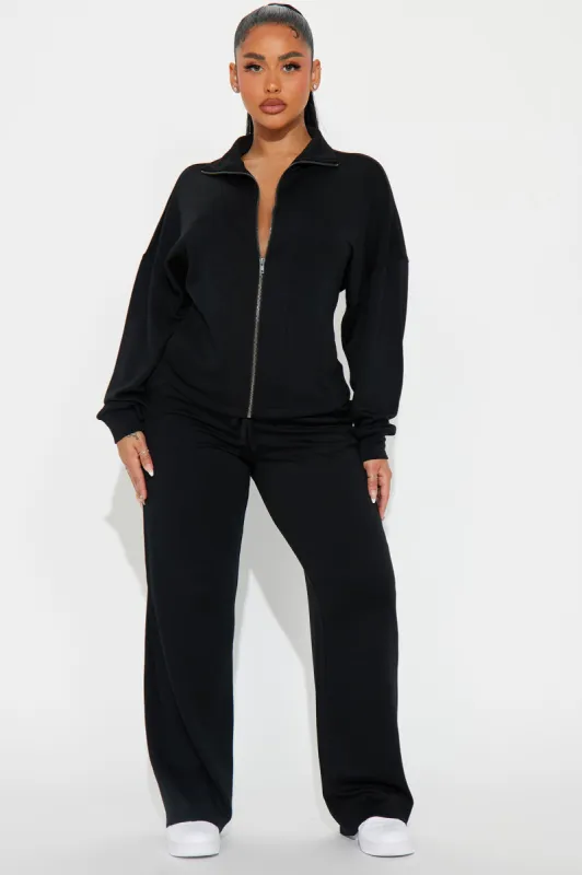 Tia Super Soft Pant Set - Black sold by Fashion Nova