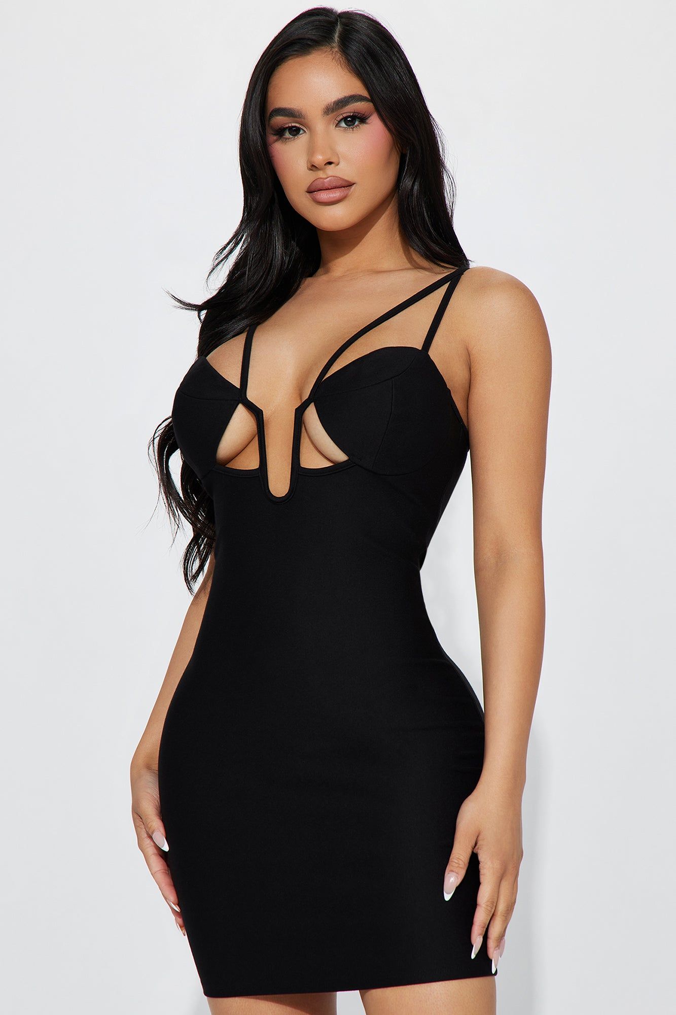 Amalina Mini Dress - Black sold by Fashion Nova
