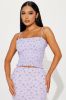 Flower Garden Skirt Set - Lavender/combo sold by Fashion Nova