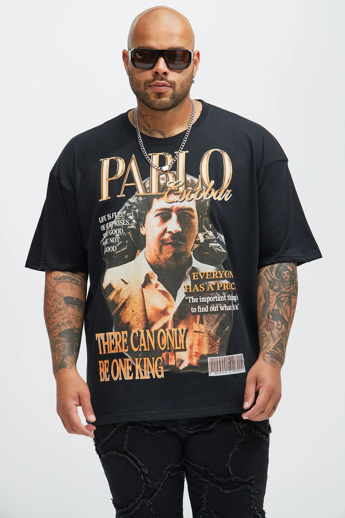 Pablo Escobar Short Sleeve Tee - Black sold by Fashion Nova product image thumbnail 4