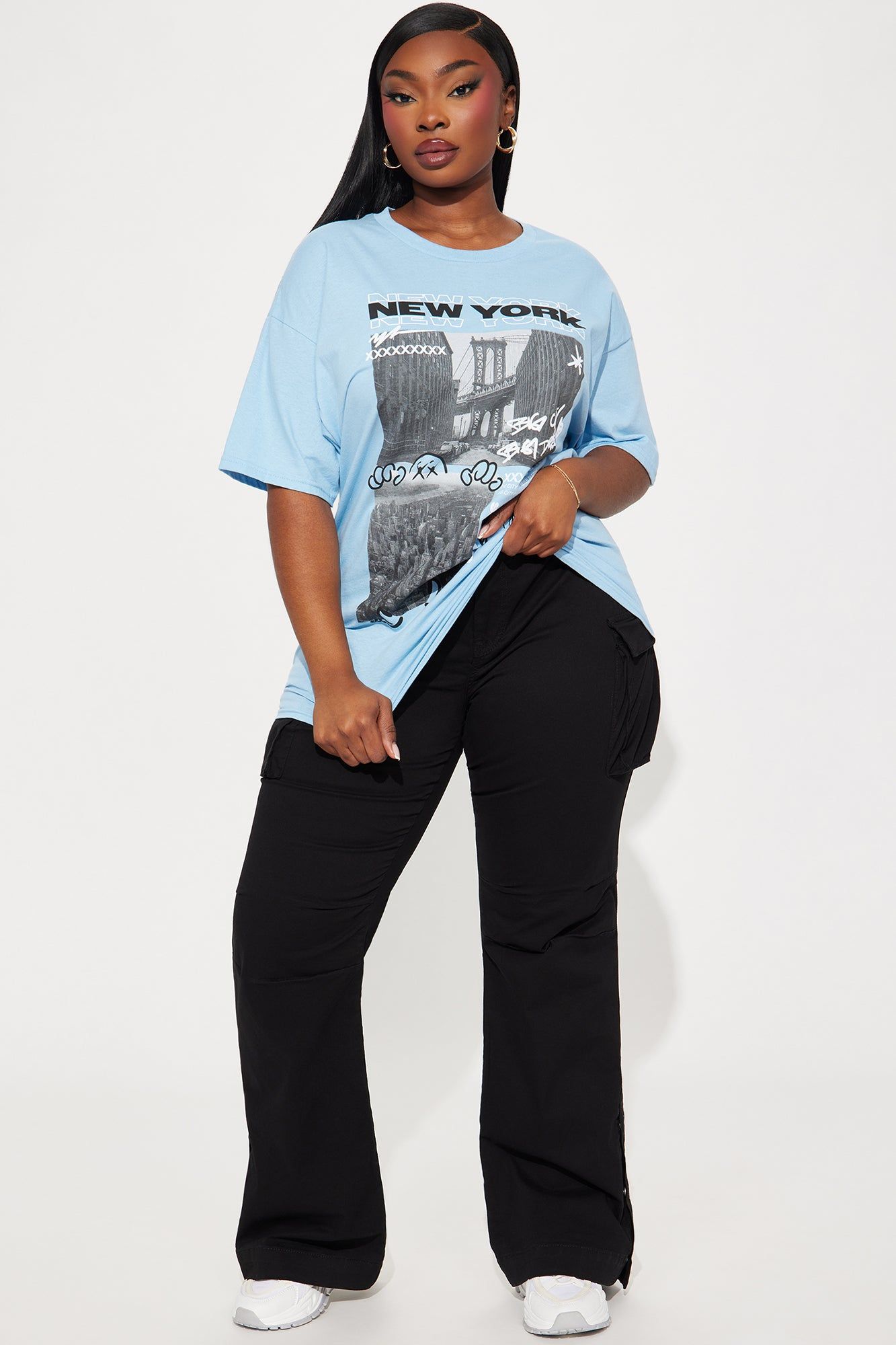 Big City Big Dreams NY Graphic Tee - Light Blue sold by Fashion Nova product image thumbnail 5