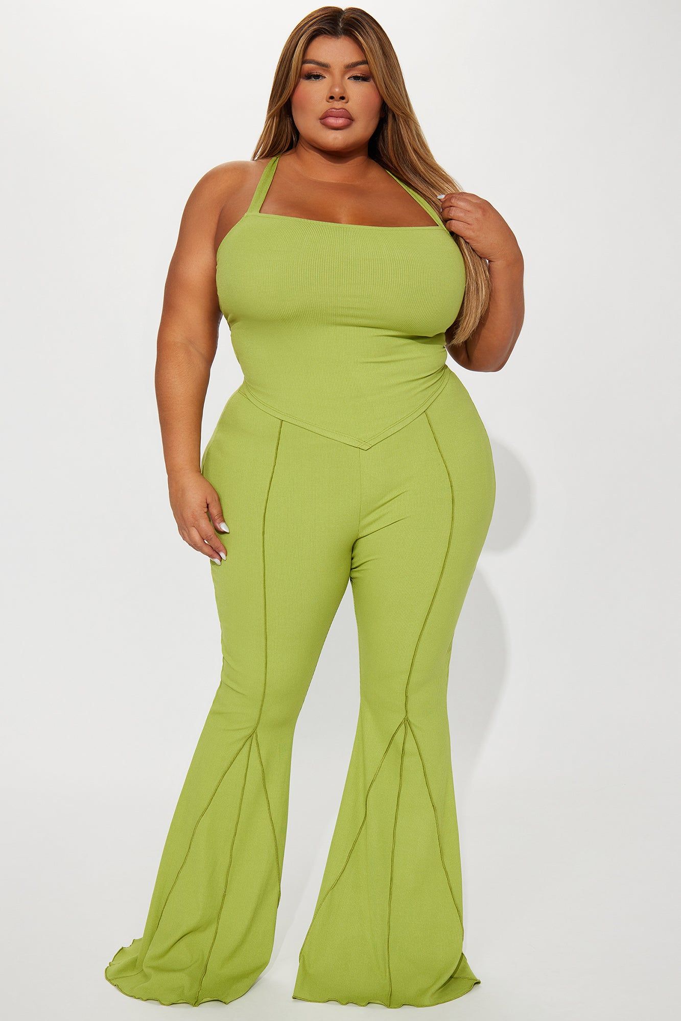 Calling Again Pant Set - Chartreuse sold by Fashion Nova product image thumbnail 4
