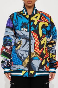 World Of Batman Bomber Jacket - Multi Color sold by Fashion Nova