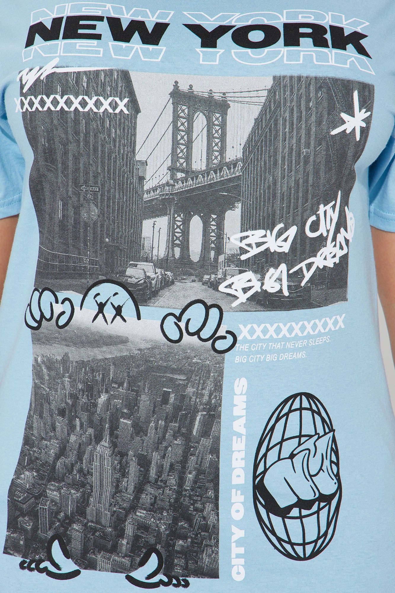 Big City Big Dreams NY Graphic Tee - Light Blue sold by Fashion Nova product image thumbnail 3