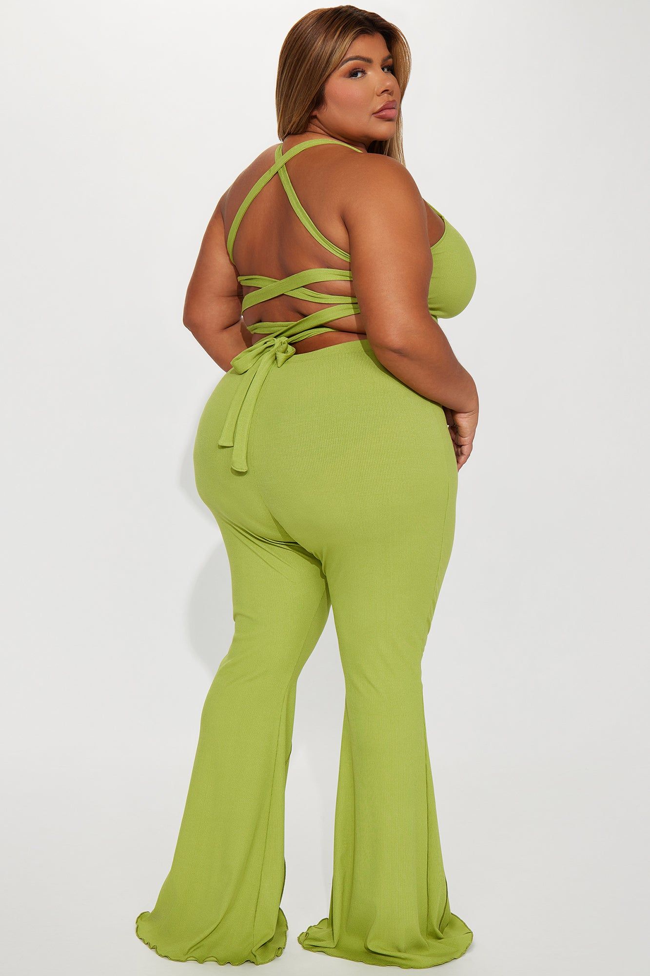 Calling Again Pant Set - Chartreuse sold by Fashion Nova product image thumbnail 6