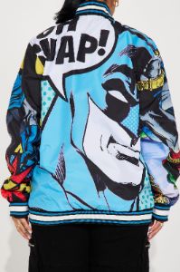 World Of Batman Bomber Jacket - Multi Color sold by Fashion Nova