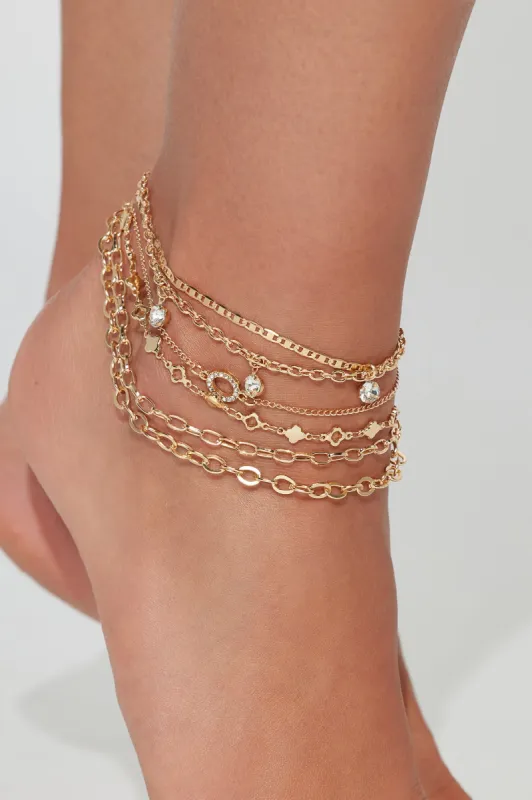 My Type Of Anklet Set - Gold sold by Fashion Nova