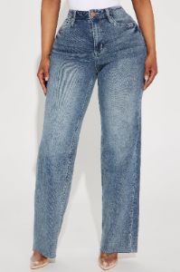 Keeping In Contact Tinted Stretch Straight Leg Jeans - Vintage Wash sold by Fashion Nova