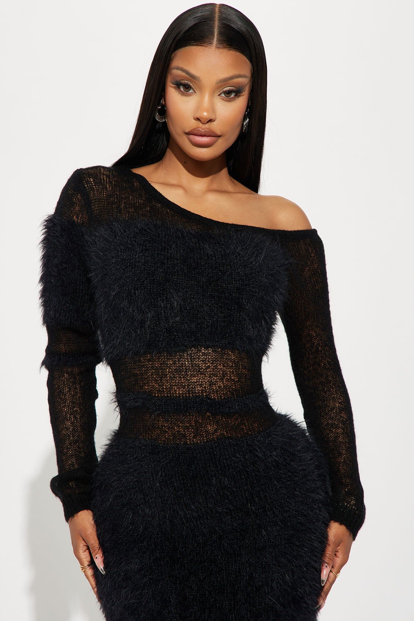 Rayanna Sweater Maxi Dress - Black sold by Fashion Nova product image thumbnail 2