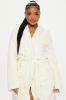 Cozy Love Plush Robe - White sold by Fashion Nova