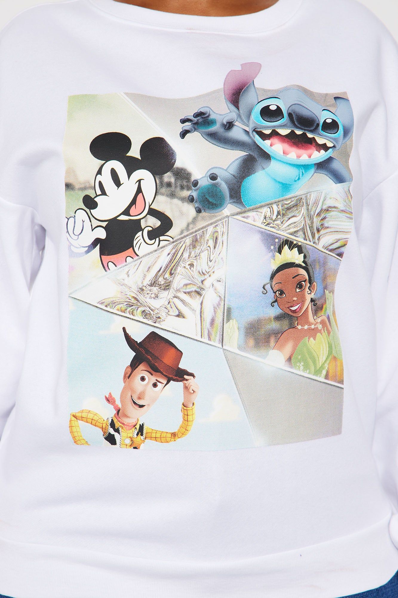 Disney Favorites Crew Neck Sweatshirt - White sold by Fashion Nova product image thumbnail 3