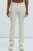 Ruthless Embroidered Stacked Skinny Cargo Flare Jeans - Off White sold by Fashion Nova