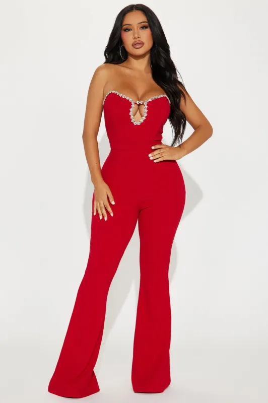 Always For You Jumpsuit - Red sold by Fashion Nova