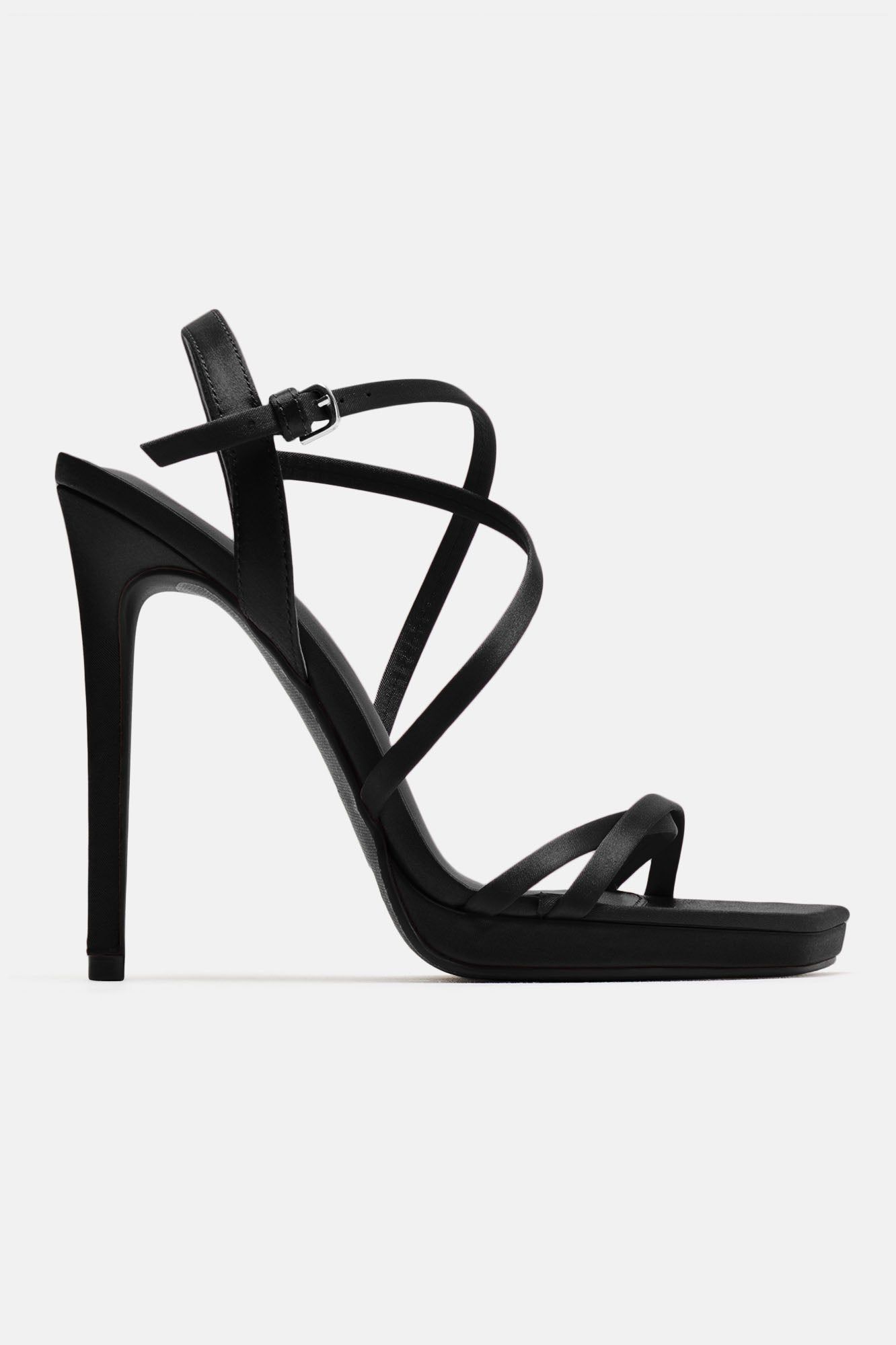 Solina Heeled Sandals - Black sold by Fashion Nova product image thumbnail 3