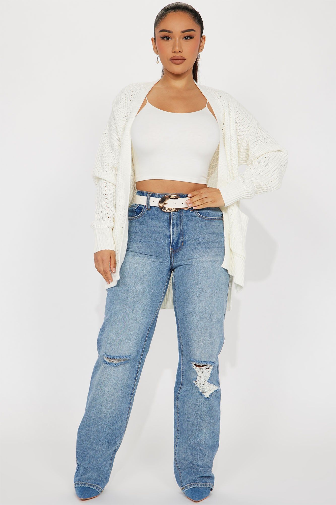 Always Stayin' Close Cardigan - Off White sold by Fashion Nova product image thumbnail 2