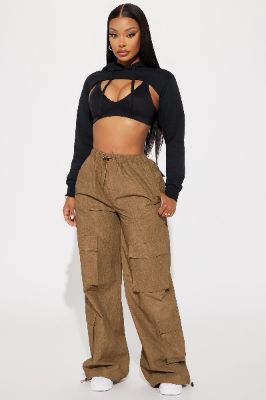 Better Not Mineral Wash Cargo Pant - Brown sold by Fashion Nova