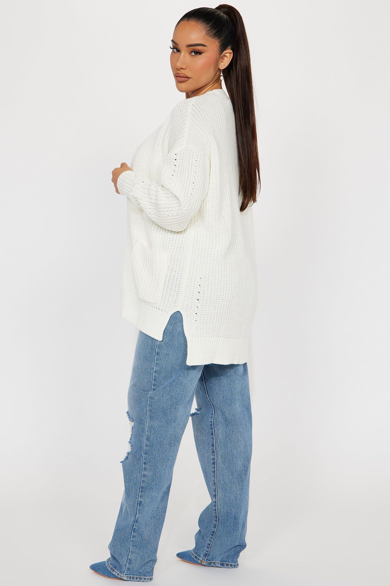 Always Stayin' Close Cardigan - Off White sold by Fashion Nova product image thumbnail 3