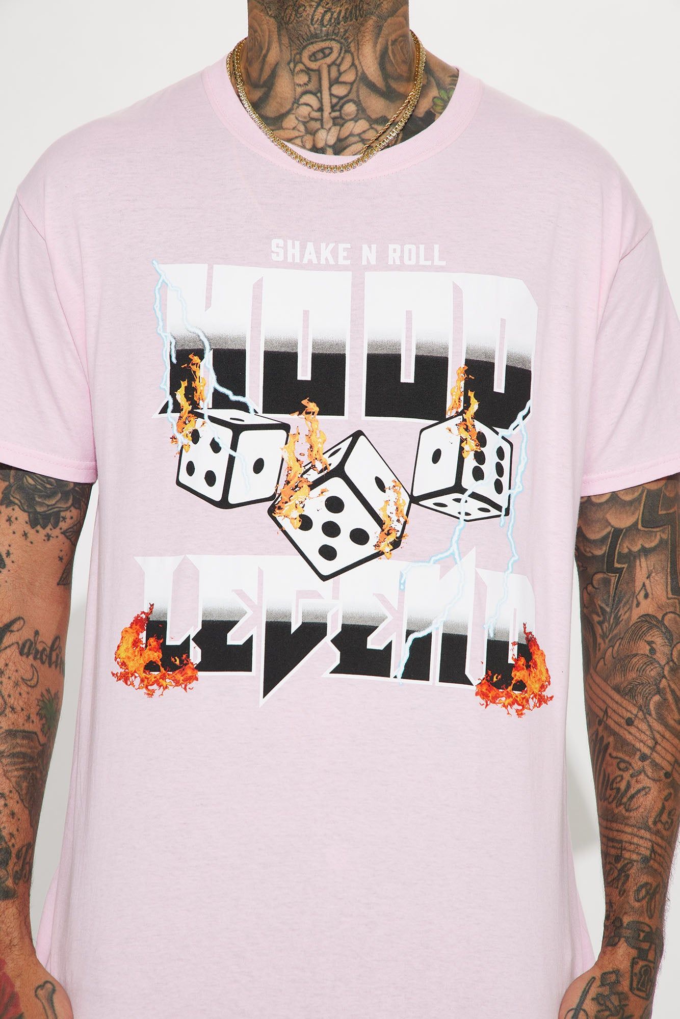 Dice King Short Sleeve Tee - Pink sold by Fashion Nova product image thumbnail 3
