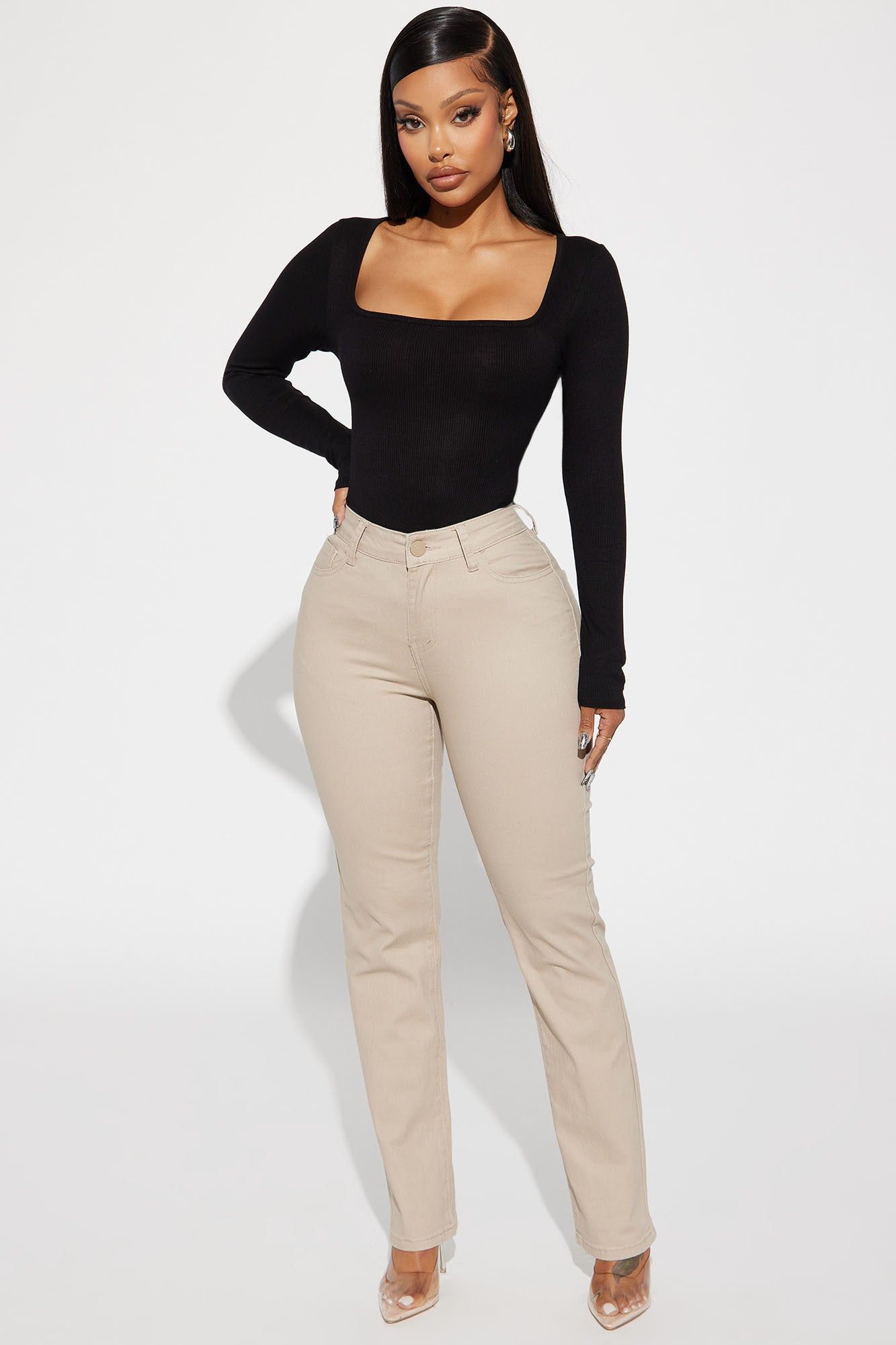 Issa Ribbed Top - Black sold by Fashion Nova product image thumbnail 2