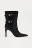 Addison Buckle Booties - Black sold by Fashion Nova
