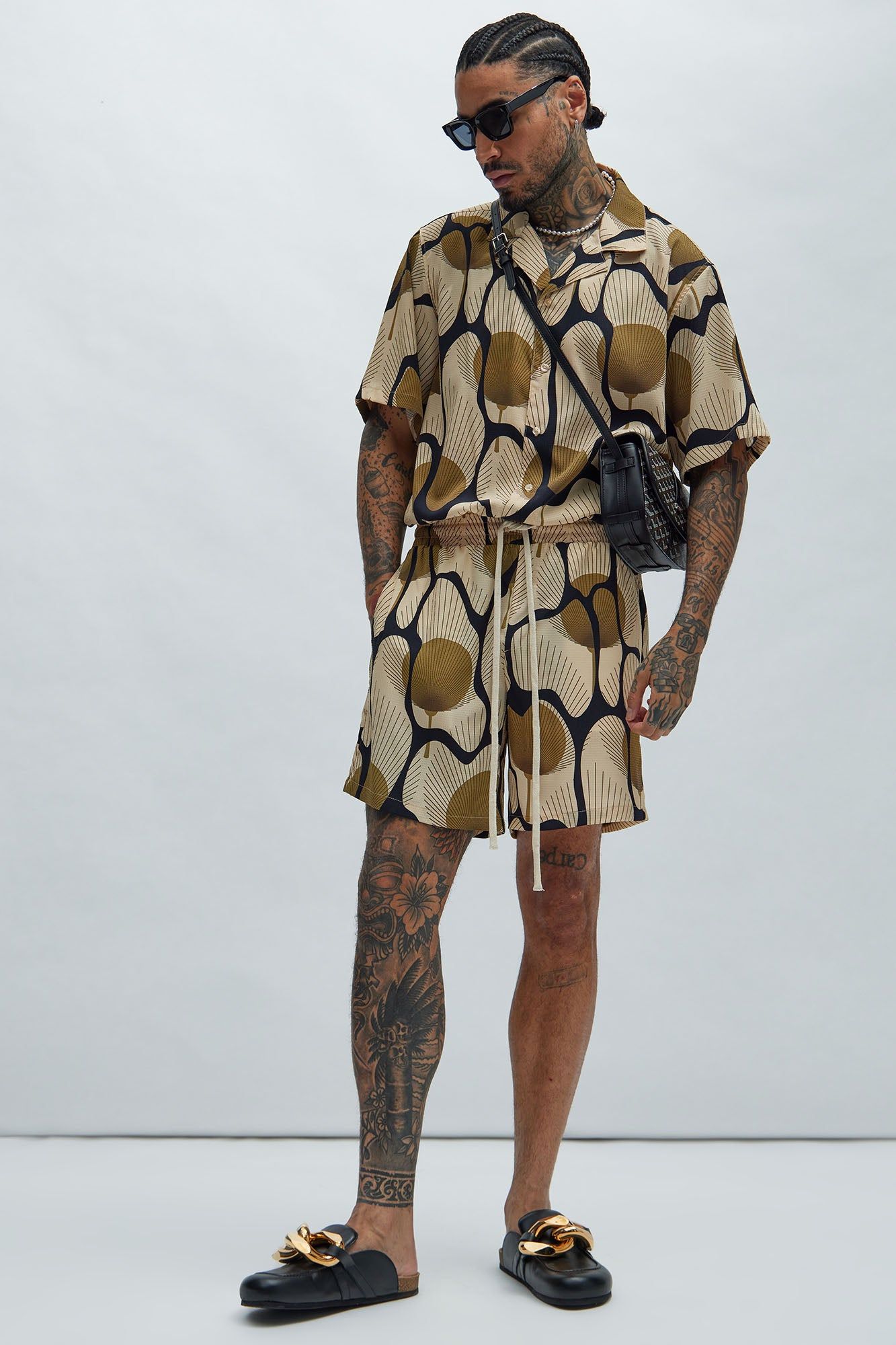 Sahara Textured Shirt - Tan/Multi sold by Fashion Nova product image thumbnail 2