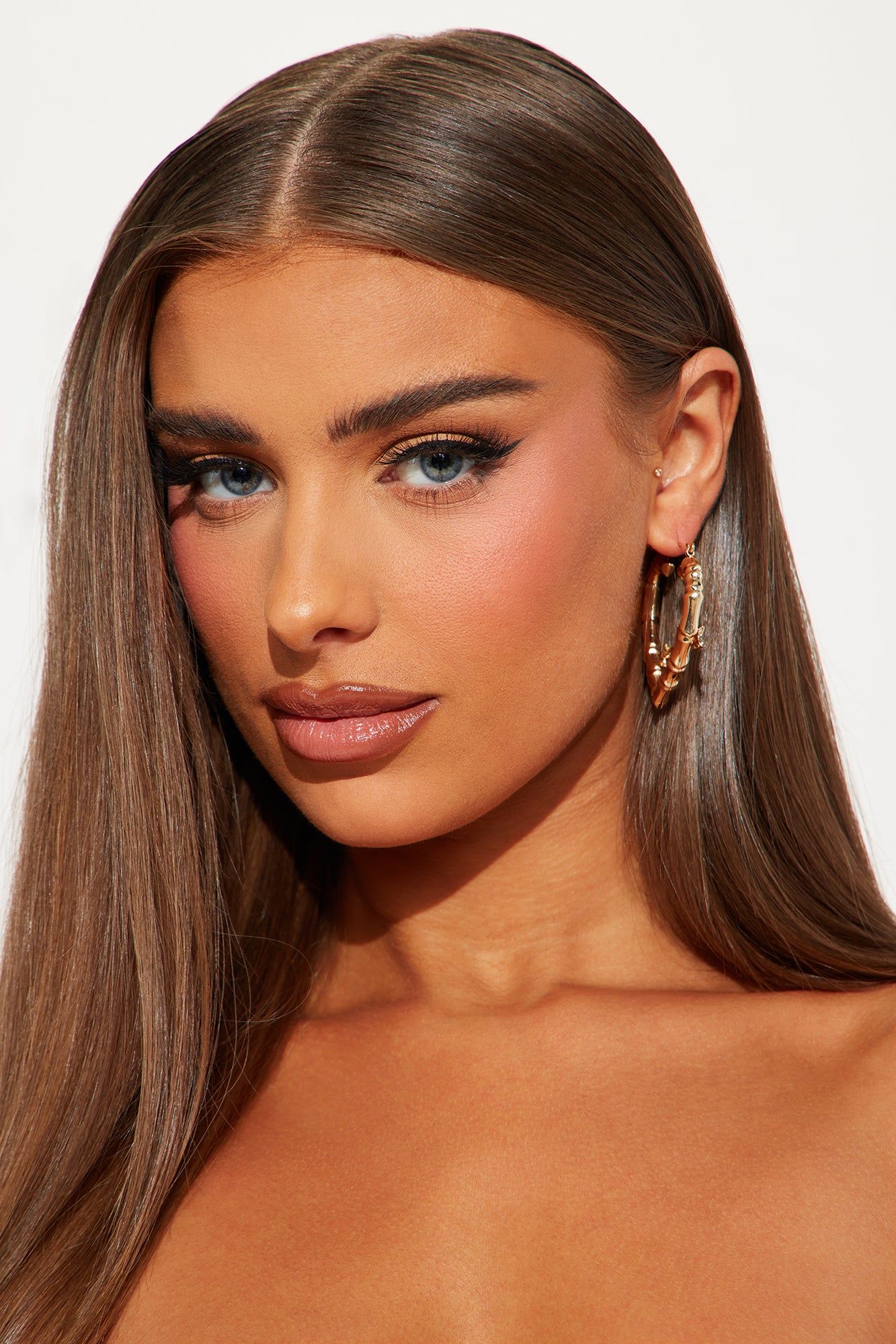 Hearts By Chance Hoop Earrings - Gold sold by Fashion Nova product image thumbnail 3