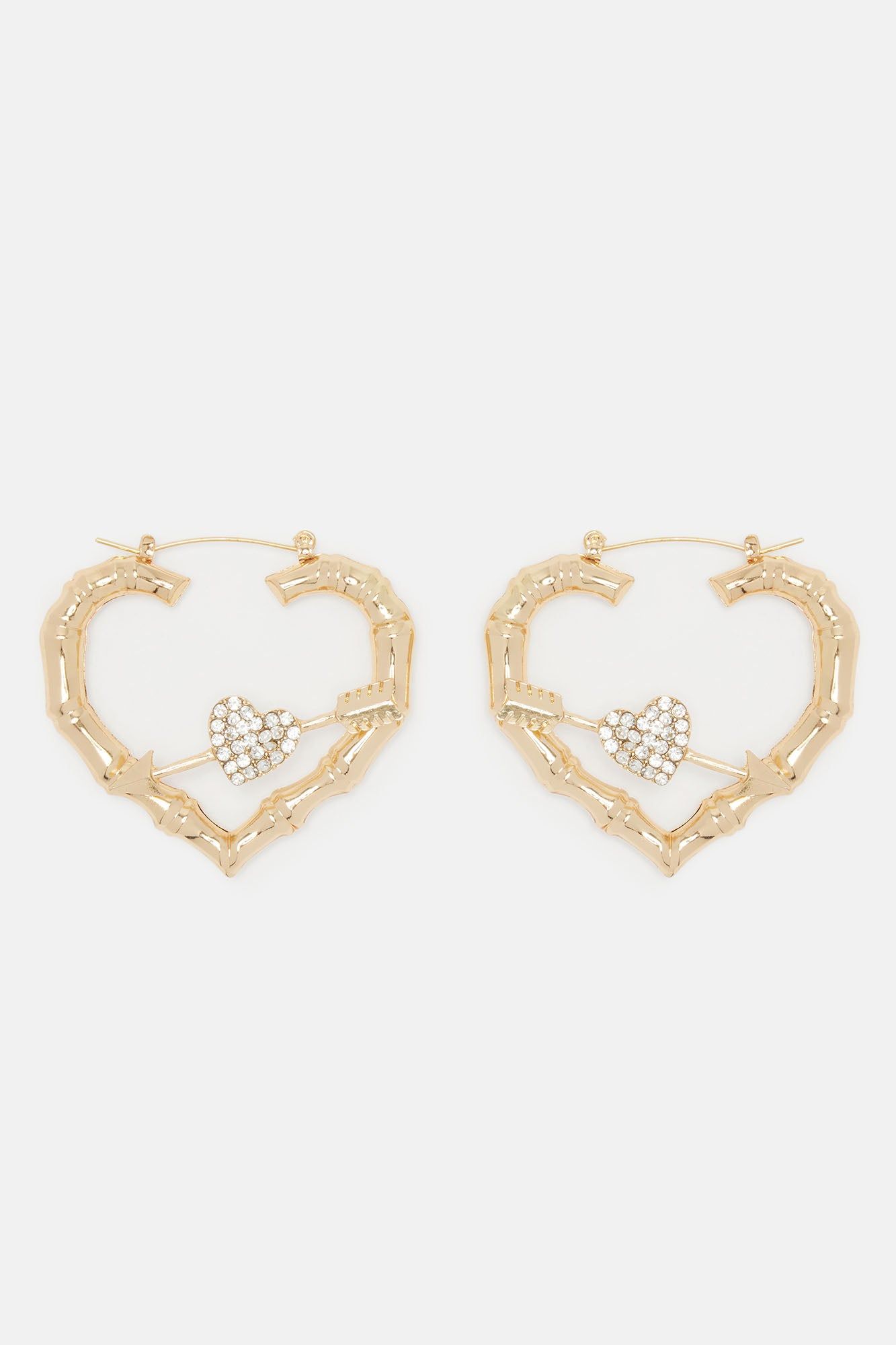 Hearts By Chance Hoop Earrings - Gold sold by Fashion Nova product image thumbnail 2
