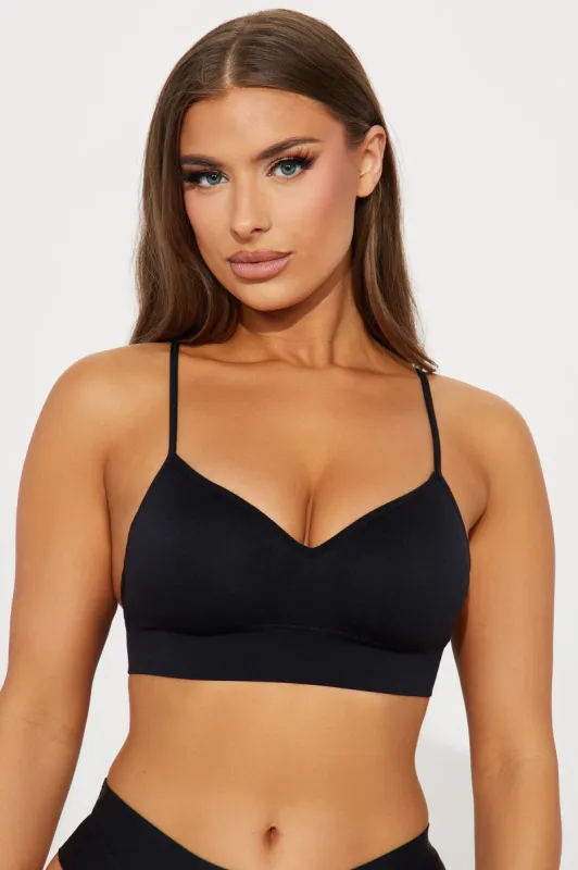 Easy Day 3 Pack Padded Bralettes - Black/combo sold by Fashion Nova