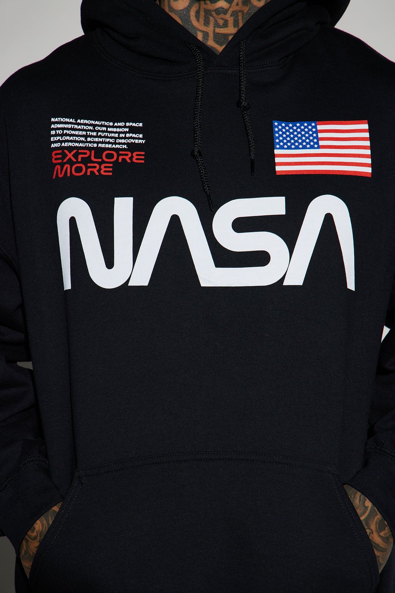 NASA Explore More Hoodie - Black sold by Fashion Nova product image thumbnail 3