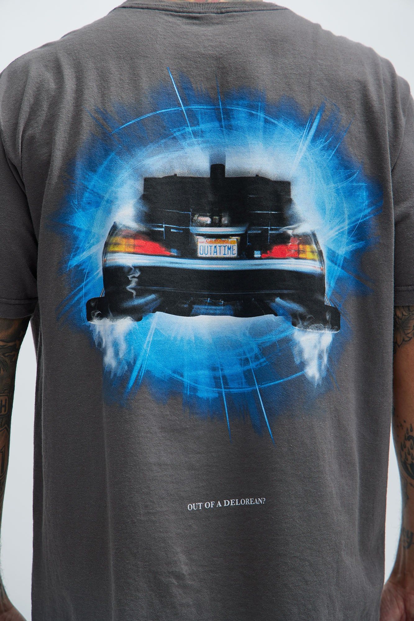 Back To The Future Oversized Short Sleeve Tee - Black sold by Fashion Nova product image thumbnail 5