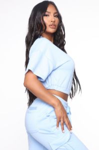 Killin' Time Lounge Jogger Set - Blue sold by Fashion Nova