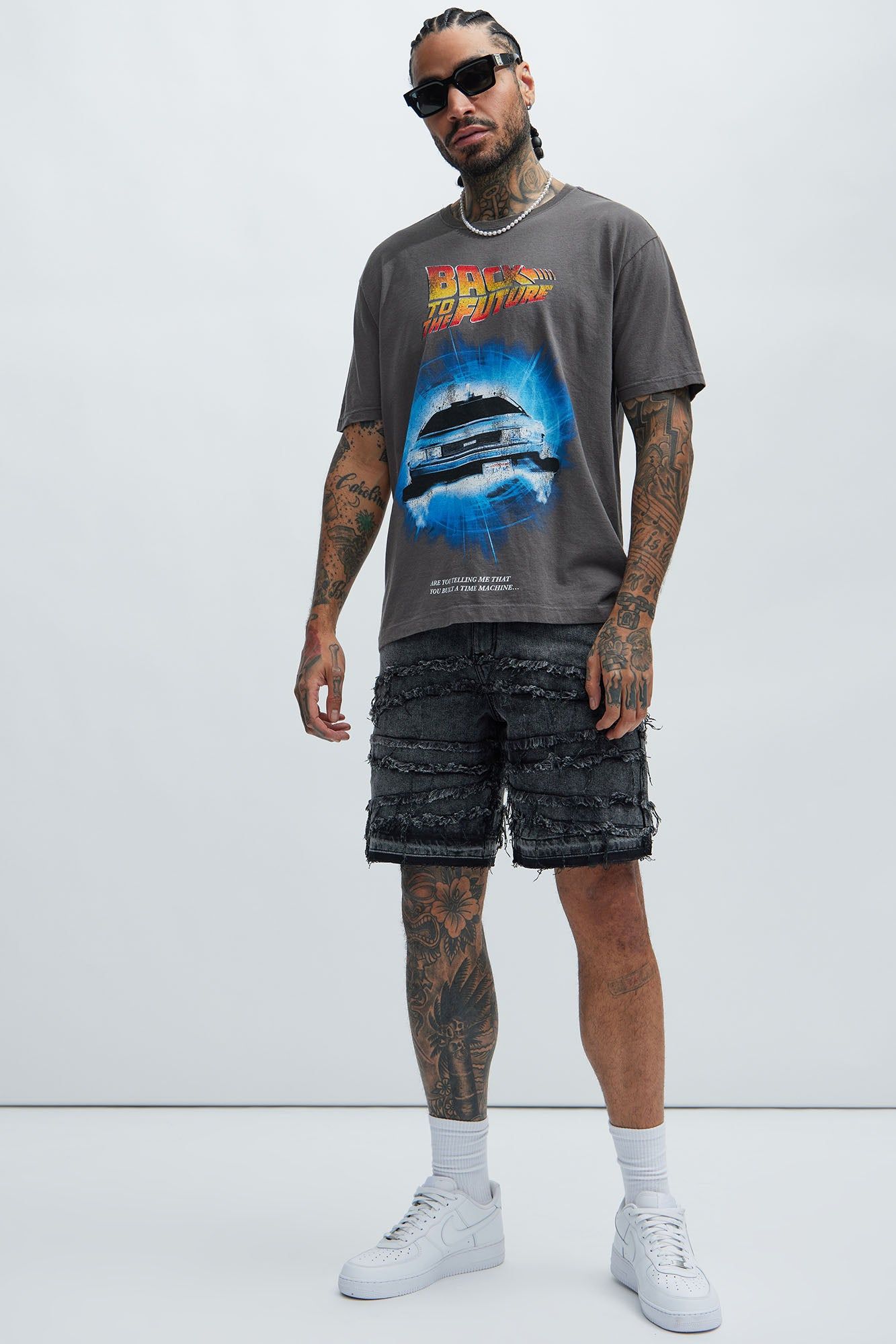 Back To The Future Oversized Short Sleeve Tee - Black sold by Fashion Nova product image thumbnail 2