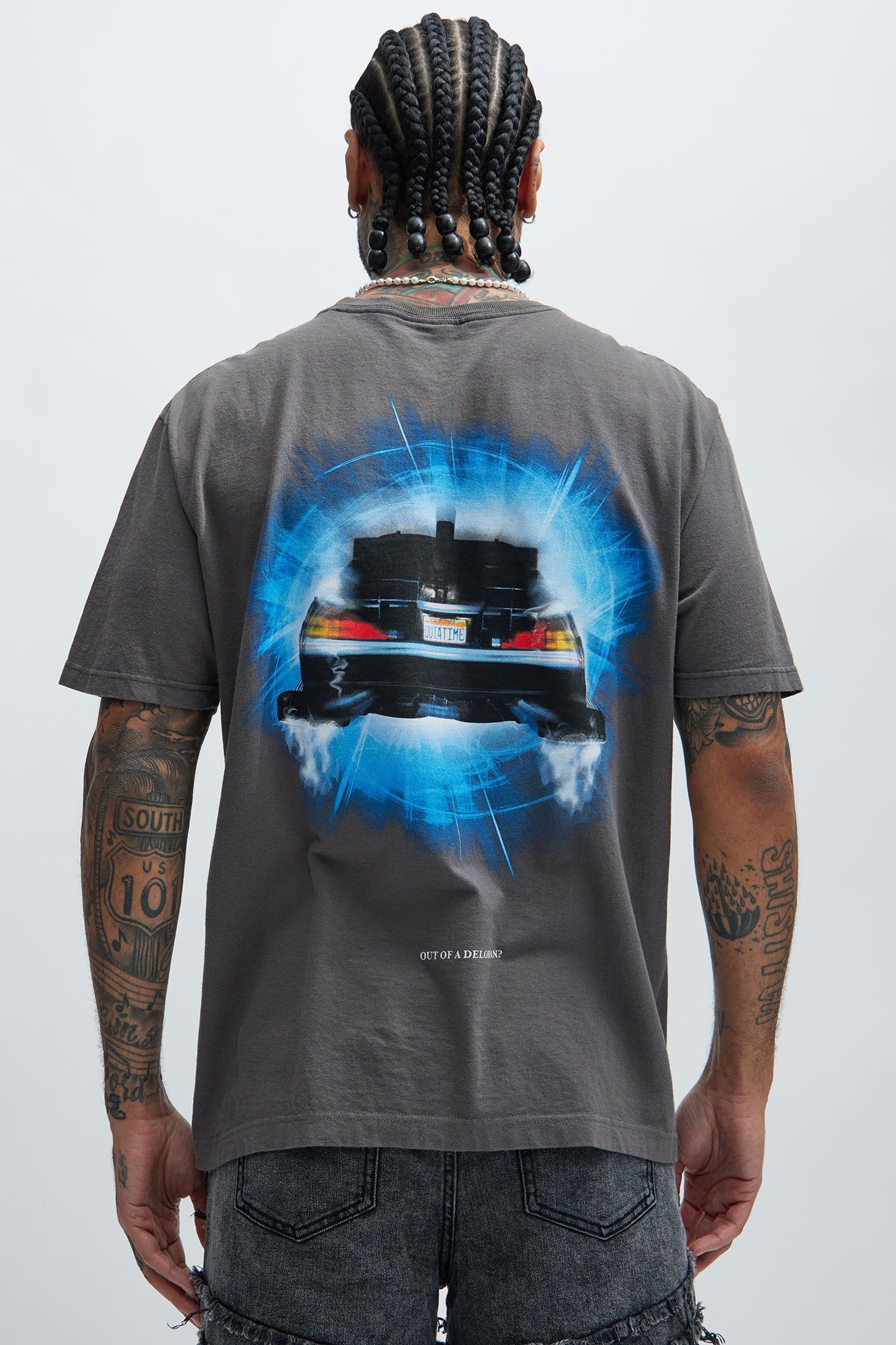 Back To The Future Oversized Short Sleeve Tee - Black sold by Fashion Nova product image thumbnail 4